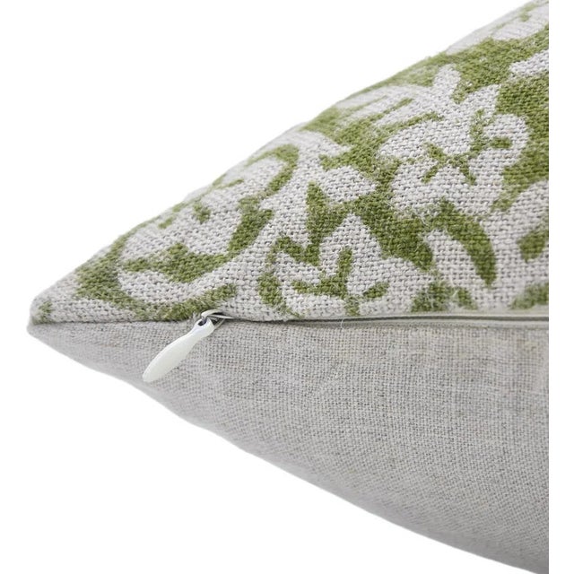 Contemporary Fabdivine Block Print Cushion Cover 20x20 Inch- Nidhi Van For Sale - Image 3 of 6