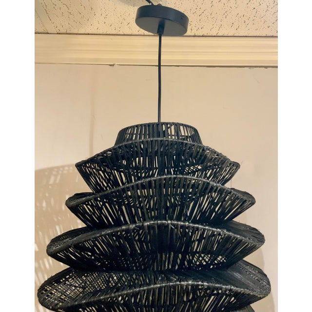 Organic Modern Black Vine Pendant Light Chairish