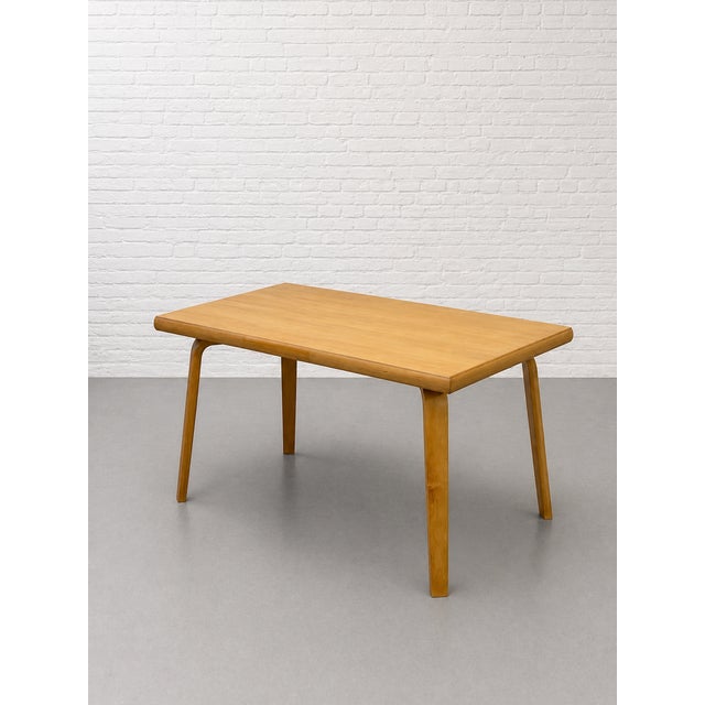 Mid Century Scandinavian Bentwood Dining Table – Solid Beech Expandable Kitchen Table, C. 1950’s For Sale In New York - Image 6 of 13