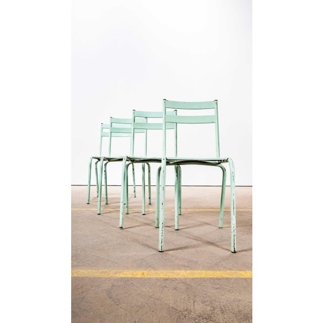 French Metal Stacking Outdoor Chair, 1950s For Sale - Image 9 of 12