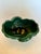 Ceramic Vintage Art Deco Style Wavy Decorative Ceramic Bowl, Forest Green For Sale - Image 7 of 8