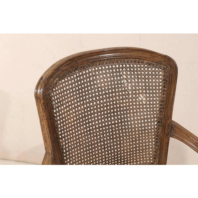 18th Century Italian Wooden Armchairs- A Pair For Sale - Image 4 of 11