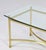 Golden Brass Coffee Table with Cut Crystal, Italy, 1950s For Sale - Image 3 of 6