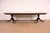 An exceptional Georgian or Regency style double pedestal extension dining table By Stickley USA, 2006 Gorgeous book-...