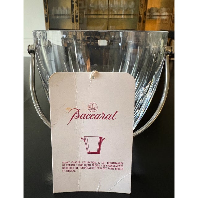1980s Vintage Baccarat Massena Ice Bucket For Sale - Image 5 of 6