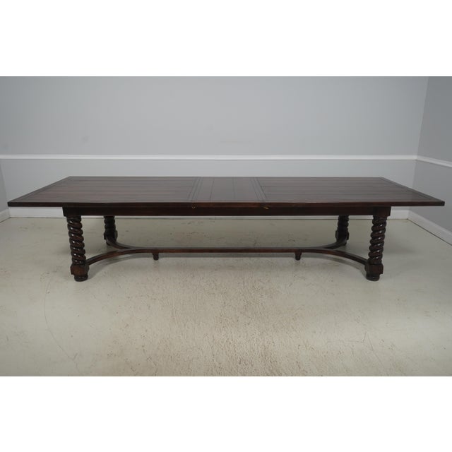 Traditional Guy Chaddock Attributed Large Farm Style Dining Room Table For Sale - Image 3 of 18