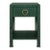 Matthew Izzo Home Malcolm Green Grasscloth One Drawer Side Table With Brass Drawer Pull For Sale