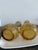 1960s Pair of Vintage MCM Italian Amber Glass Vase For Sale - Image 5 of 6