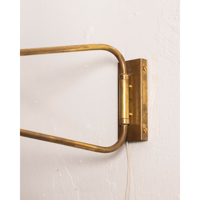 Adjustable Wall Lamp attributed to Robert Mathieu, France, 1950s For Sale - Image 6 of 10