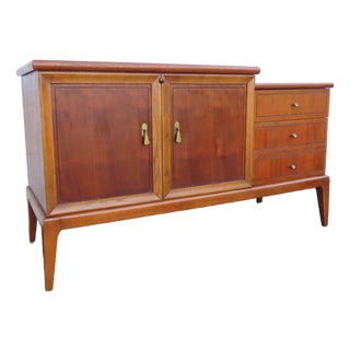 Lane Mid Century Cedar Chest Blanket Trunk With Side Drawers 6329 For Sale