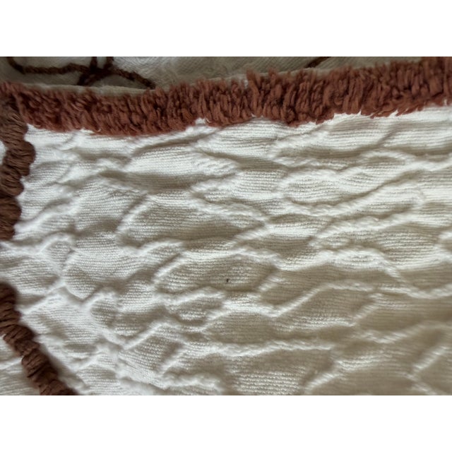 Vintage Chenille Bedspread Double/Queen For Sale - Image 4 of 7