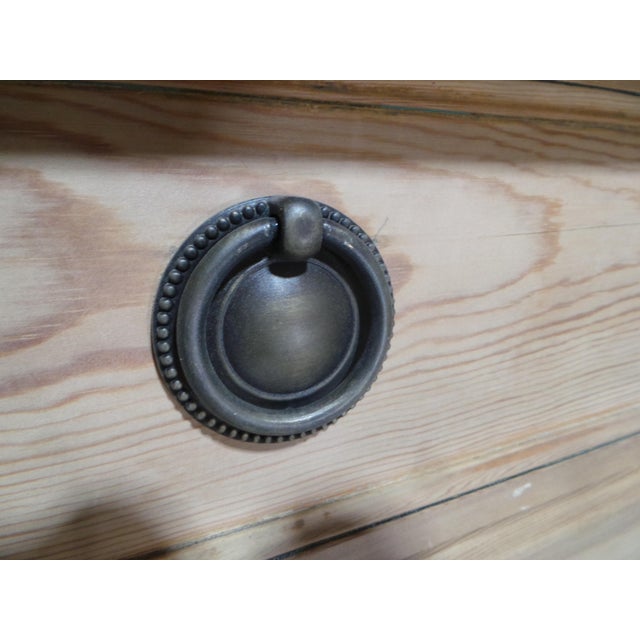 This is a very unique Swedish 6 drawer chest of drawers. its many layers of old paint where removed and sanded to a smooth...