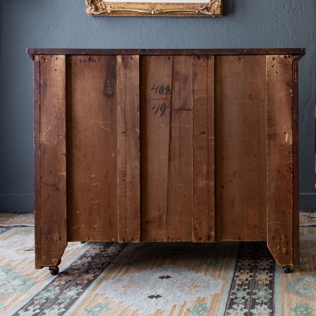 Antique Chest of Drawers With Eastlake Carvings and Brass Hardware For Sale - Image 16 of 17