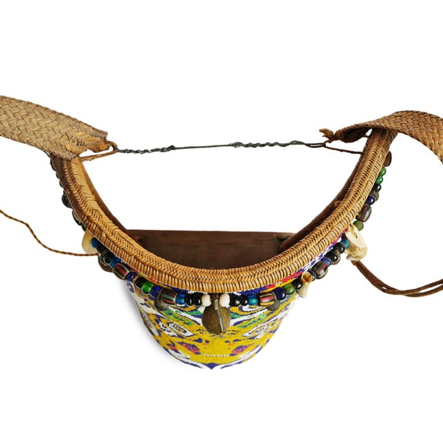 Antique Bahau Dayak Borneo Beaded Artifact For Sale - Image 4 of 6