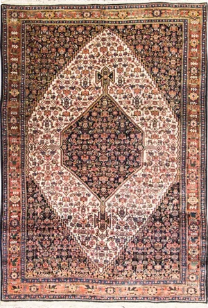 Fine Antique Persian Senneh Rug, C-1900's