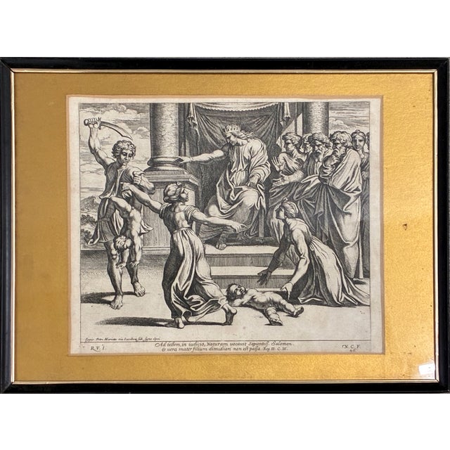 Set of Four Framed Engravings of Classical Biblical Scenes For Sale In San Francisco - Image 6 of 18
