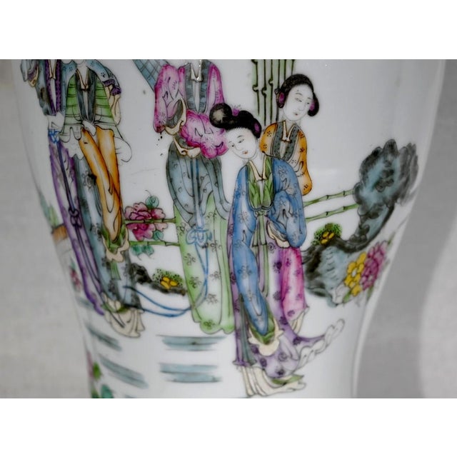 Ceramic Large Chinese Porcelain Vase, Early 20th Century For Sale - Image 7 of 18