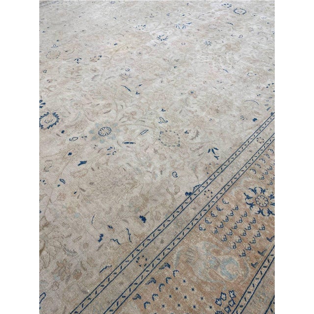 1960s Old Persian Tabriz Area Rug 10x16 For Sale - Image 9 of 10