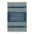 Rug & Kilim's Contemporary Dhurrie Rug with White and Blue Stripes - 5x8 For Sale