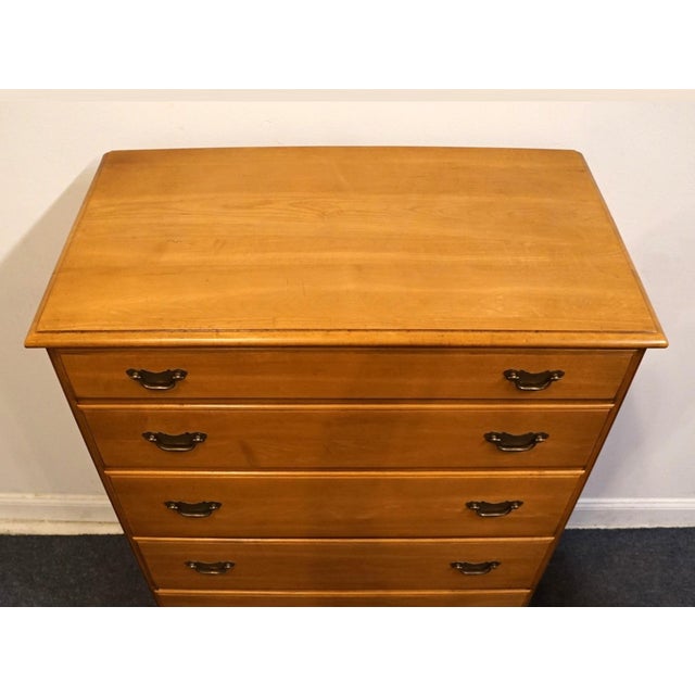 Drexel Furniture Solid Maple Litchfield Colonial Early American Style 36" Chest of Drawers For Sale - Image 11 of 15