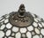 Vintage Table Lamp with White Stained Glass Shade in the style of Tiffany For Sale - Image 5 of 6