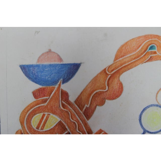 Fritz Klee, Abstract Composition, 1952, Drawing For Sale - Image 4 of 15