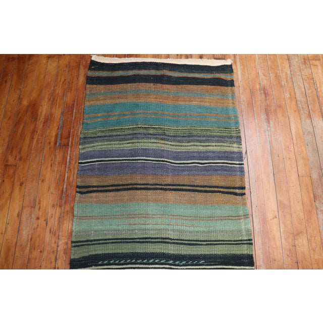Vintage Zabihi Collection Turkish Kilim Long Runner - 2'5" x 22'6" For Sale - Image 4 of 11