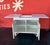 White Hollywood Regency Expandable Server Attr to Ficks Reed For Sale - Image 8 of 16
