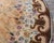 1880s Beige Ground Floral Folk Art Antique Flatweave American Hooked Round Rug For Sale - Image 4 of 8
