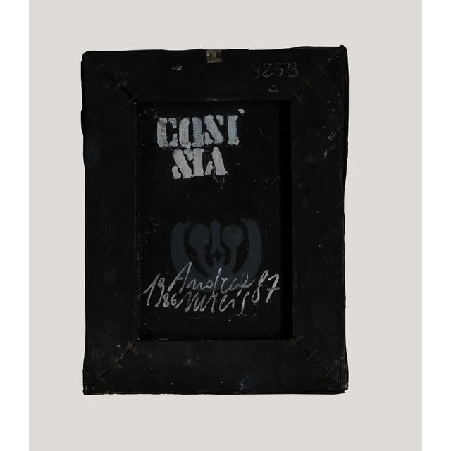 Andrea Nurcis, Cosi Sia, Original Mixed Media on Canvas, 1987 For Sale