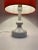 Space Age Table Lamp with Red Fabric Shade and White Porcelain Base from the Wallendorf Porcelain Factory, GDR, 1970s For Sale - Image 3 of 13
