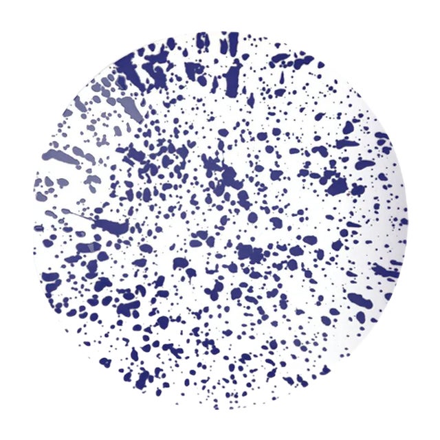 Magma Cobalt Dinner Plate from Non Sans Raison For Sale