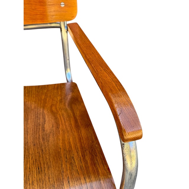 Bauhaus Tubular Armchair B34 attributed to Marcel Breuer, Europe, 1930s For Sale - Image 11 of 12