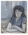 Mid 20th Century Woman in Gray Painting For Sale - Image 9 of 9