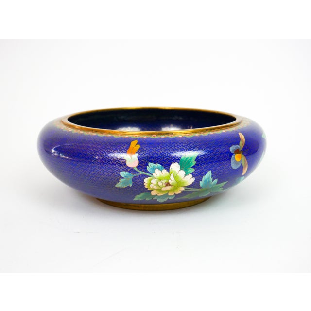 Large Early 20th Century Cloisonne Bowl With Stand For Sale - Image 11 of 12