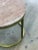 Contemporary Modern Diana Round Coffee Table With Brass Tint and Marble by Casa Botelho For Sale - Image 3 of 8