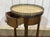 Round Side Table in Cherry Wood with Marble Top, 1970s For Sale - Image 6 of 10