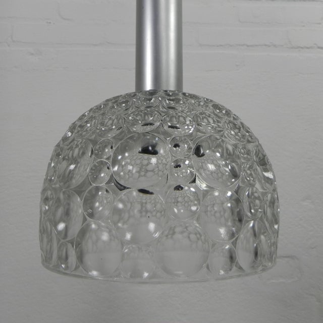 VIntage Pendant Lamp with Glass Shade with Bubble Pattern, 1960s For Sale - Image 13 of 16