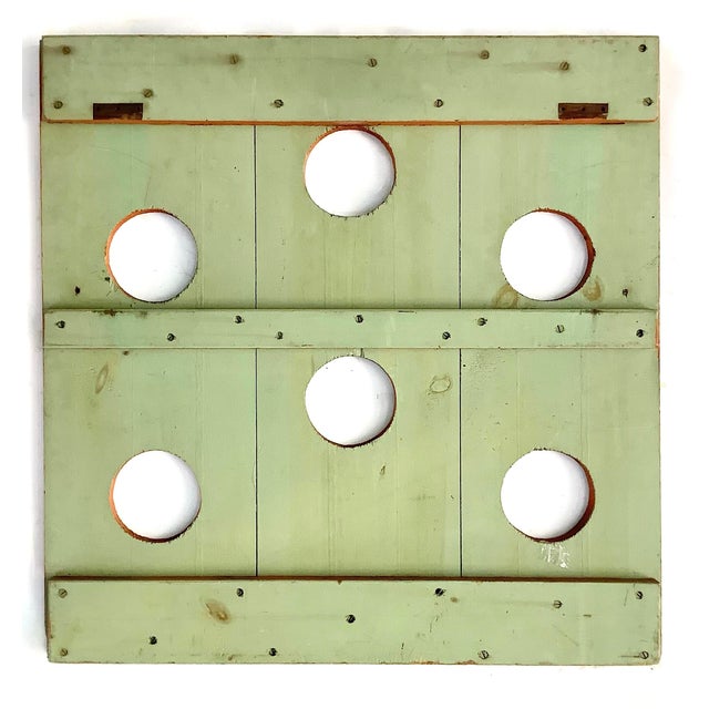 Vintage Wood Green/Orange Game Board For Sale - Image 6 of 6