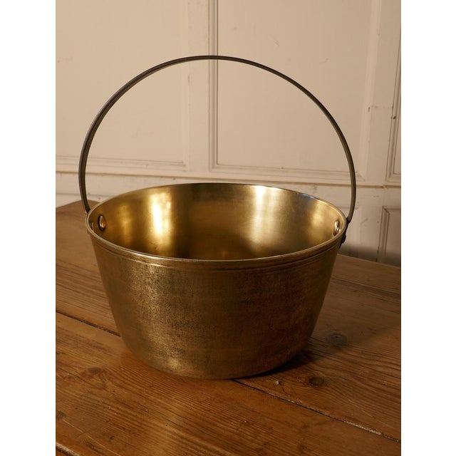 Small 19th Century Brass Preserving Pan or Cooking Pot, 1870s For Sale - Image 6 of 7