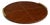 Hayes Leather Tray Round Large, Cognac For Sale