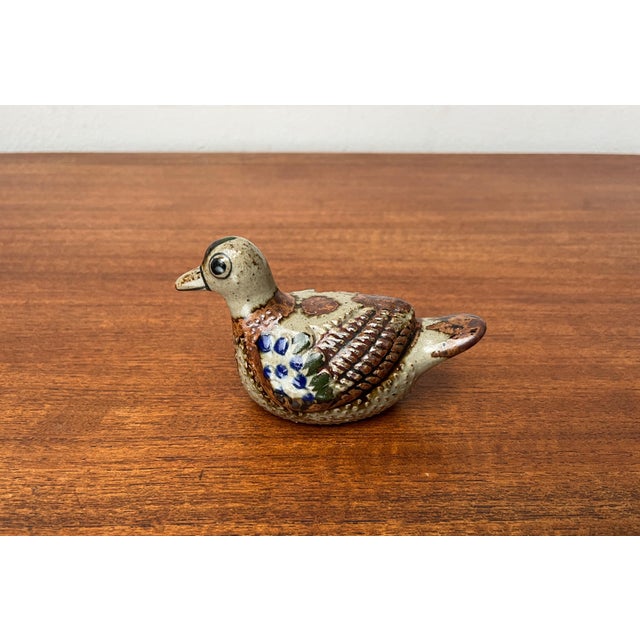 Vintage Mexican Handpainted Duck Figurine by Jorge Wilmot Tonala, 1970s For Sale - Image 3 of 17