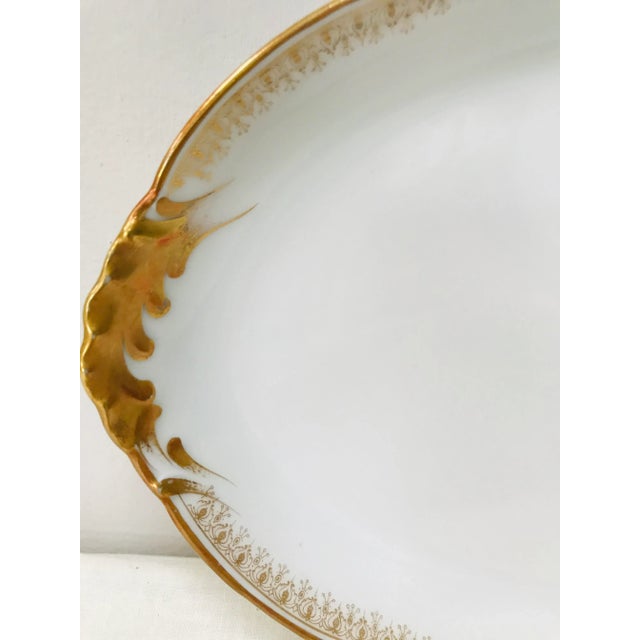 Elegantly decorated, porcelain serving platter made for Marshall Field & Co. Chicago in Limoges France. Made in the...