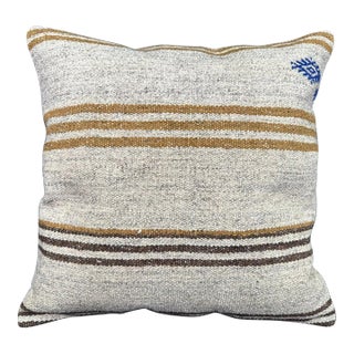 Turkish Hemp Pillow Cushion Natural Beige Brown Cushion Cover 20x20 For Sale