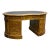 Legacy Mahogany Wood Leather Top Kidney Desk - Light Brown Walnut For Sale