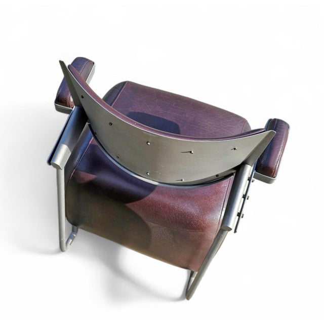 Oscar Armchairs in Brown Leather by Harri Korhonen for Inno Interior Oy, 1980s, Set of 3 For Sale - Image 13 of 15