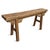 Vintage elm wood village bench with natural finish. Traditional carved details and design. Can be used indoors or out....