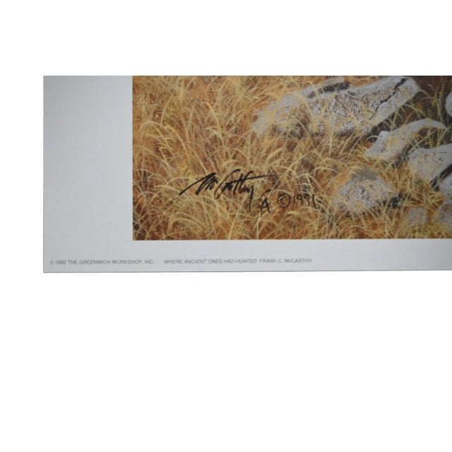 Frank C. McCarthy Signed Limited Edition Print "Where Ancient Ones Had Hunted" 975/1000 With Certificate For Sale - Image 4 of 9