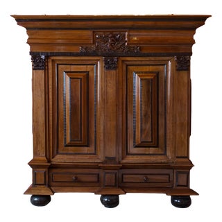 17th Century Baroque Kussenkast Cushion Cabinet For Sale