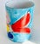 Nautical Vintage Folk Art Italian ‘La Musa’ Hand Painted Fish Ceramic Vase, Vessel, Canister For Sale - Image 3 of 10